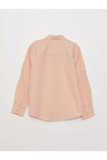 LC Waikiki LCW Kids Basic Uzun Kollu Poplin Erkek Çocuk Gömlek