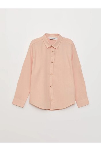 LC Waikiki LCW Kids Basic Uzun Kollu Poplin Erkek Çocuk Gömlek