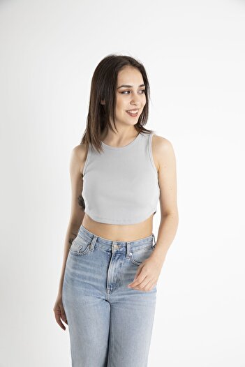 Mood Lab Women's Camisole Hollow Out Fitted Crop Top Tank Top