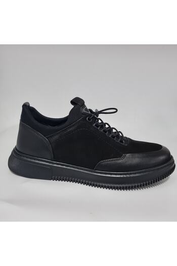 KOMCERO Genuine/leather Daily Comfortable Casual Shoes with Elastic Socks K1235-2297