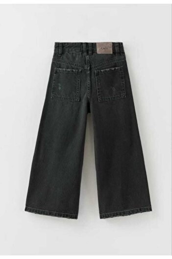 Kids Kız Çocuk Boru Paça Yırtık Detaylı Denim Kot Pantolon