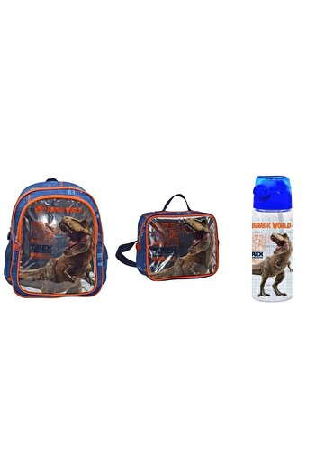 JURASSIC WORLD JURASSIC PARK Backpack, Lunchbag and Water Bottle