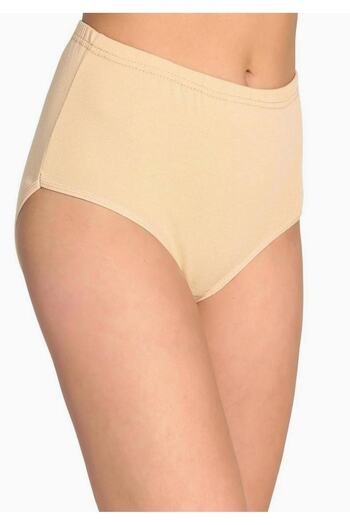 Tutku Women's Skin Rib Bato Panties New Season (10 Pieces Economical Pack)