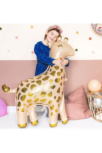 Parti Station Giraffe 3 Year Old Balloon Foil Set Concept Birthday Set Age Balloon Set