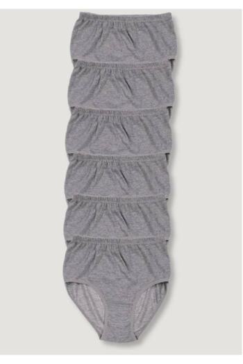 Tutku Poky Women's 6-Piece Ribbed Flexible Large Size Bato Panties New Season