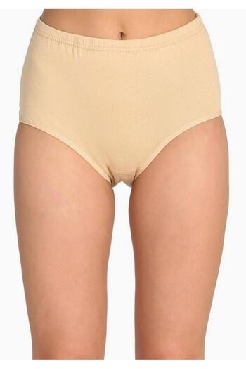 Tutku Women's Skin Rib Bato Panties New Season (10 Pieces Economical Pack)