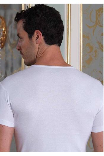 Şahinler Men's Ribbed Athlete V-Neck New Season (6 Economical Package)