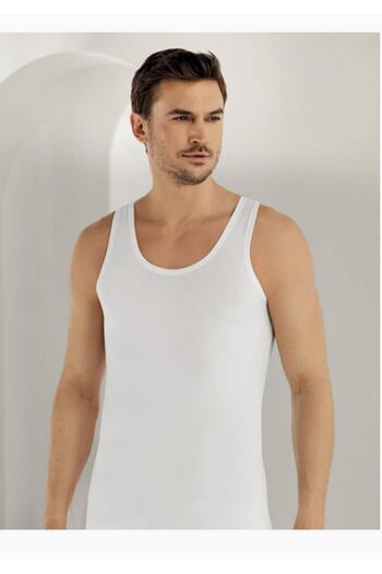 Şahinler Men's White 6 Pack Lycra Undershirt M New Season