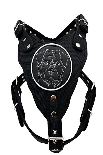 Tasma Market Black Rottweiler Dog Chest Collar Chest Collar