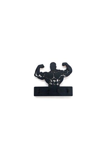 CajuArt Sporcu Kaslı Adam Bodybuilder Fitness Tema Anahtar Askısı Duvar Anahtarlık
