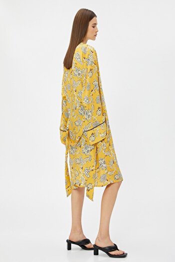 Koton Damenjacke mit Senfmuster