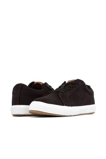 BUCKHEAD 4213 Mayer Siyah Yazlık Keten Comfort Sneaker Spor Ayakkabı