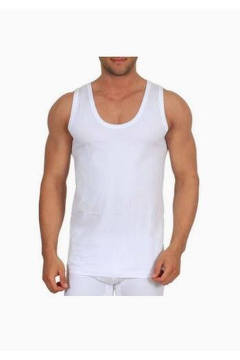 Tutku Men's White Cotton Combed Athlete New Season (10 Economic Pack)