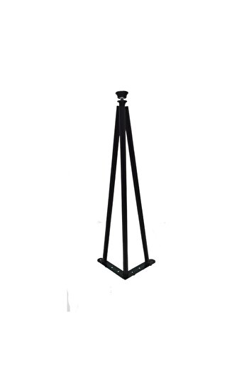 AS DESİGN Picior decorativ pentru masă din metal (51,5 cm - 1 bucată) - Picioare pentru masă - Negru