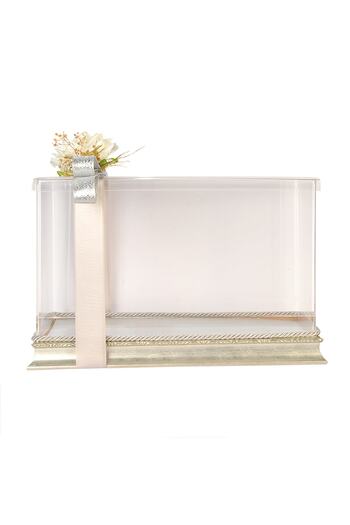 mixefor ÇEYİZ KUTUSU - DAMAT ÇEYİZ KUTUSU -GELİN ÇEYİZ KUTUSU 35cm x25cm x 20cm PLEKSİ KUTU KADİFE ZEMİNLİ