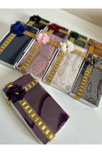 AGH Değerli Hediyeler Dowry Bag for Distribution Special Day Gift Mother's Day Prayer Headscarf in a Special Elegant Box