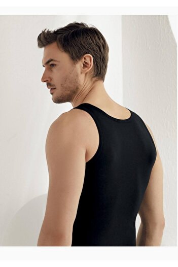 Şahinler New Season - Men's Black Lycra Wide Strap Single Jersey Athlete M (1 Piece Economical)