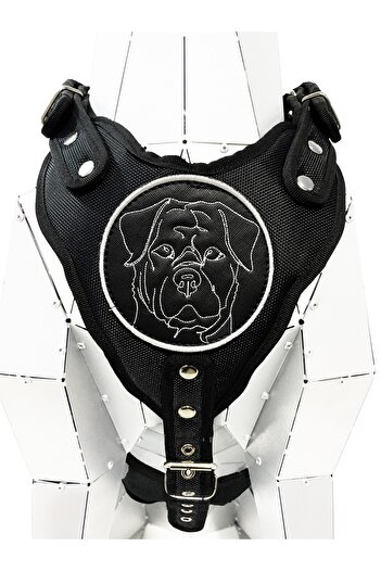Tasma Market Black Rottweiler Dog Chest Collar Chest Collar