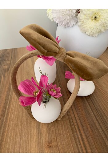 İYİ MODA Plush Bow Ribbon Crown
