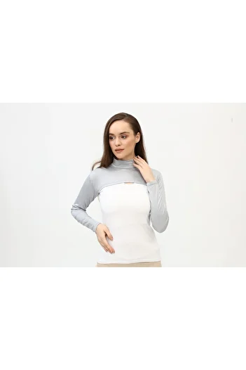 Meralce Long Sleeve Neck Collar