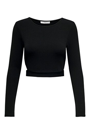 ONLY ONLNIKITA L/S TOP JRS CROPPED TOP WITH LONG SLEEVES Long Sleeve Cropped Top Blouse