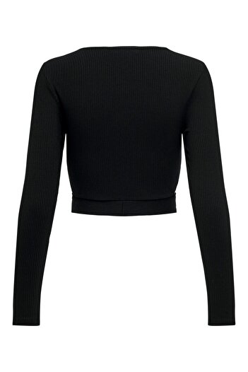 ONLY ONLNIKITA L/S TOP JRS CROPPED TOP WITH LONG SLEEVES Long Sleeve Cropped Top Blouse