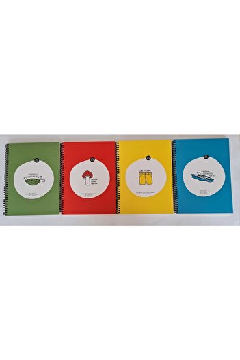 KESKİN COLOR Feeling Things 18.5x25 80 Sheets Spiraled Paper Cover Checked Notebook