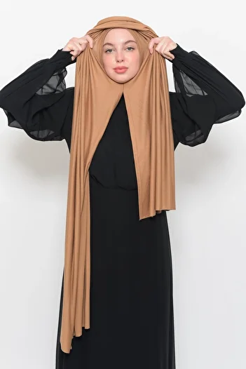 Altobeh Ready Practical Interlocking Luxury Organic Plain Combed Shawl Cross Aligned Dark Beige
