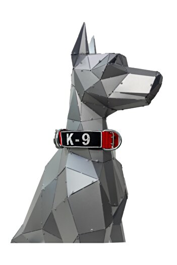 Tasma Market Red K9 Column Dog Collar Dog Collar