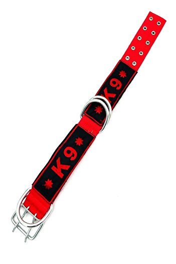 Tasma Market Red K9 Column Dog Collar Dog Collar