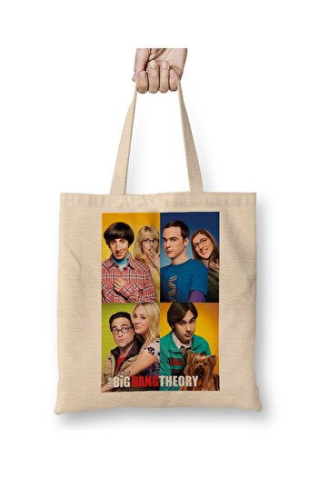 Baskı Dükkanı The Big Bang Theory 01 Cloth Bag Long Handle