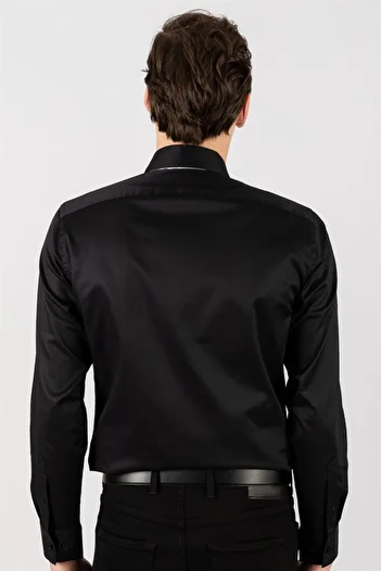 YNGMENCLASS SLIM FIT ITALIAN CUT SATIN SHIRT