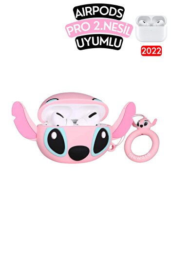 EWEC Pro 2Generation Compatible Pink Stitch Figured Cute Clasp Protective Headphone Case, Shock Absorbing Case