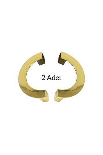 ARON (2 ADET) Nova Ay Kulp 96mm (ALTIN GOLD) Tv Ünite Konsol Şifonyer Komidin Dolap Kapak Kulpu 96mm