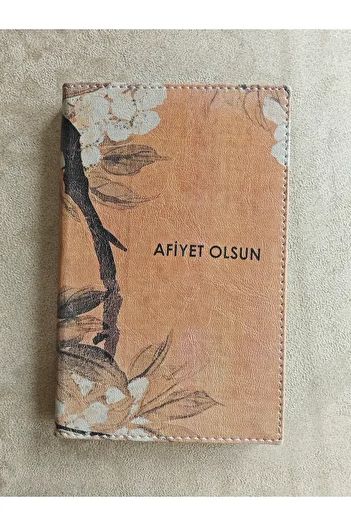 ankara menü (1 piece) 13x21 Box, Leather Account Receipt Pad, Printed Change Box, Ticket