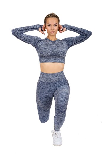 FEELAMORE Melange Women's Seamless Recovery Casual Tights, Sports Tights