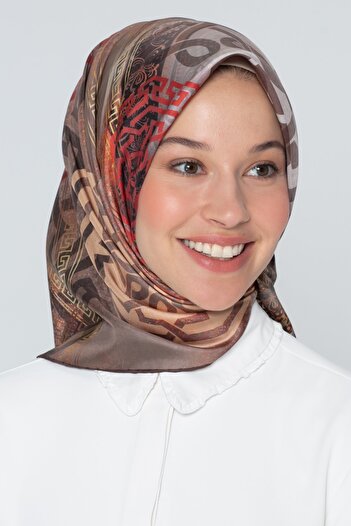 Armine Πράσινο μεταξωτό κασκόλ Pure Twill