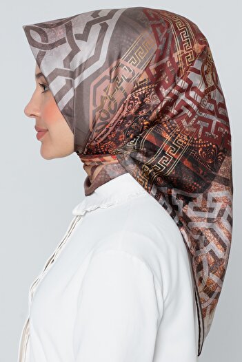 Armine Πράσινο μεταξωτό κασκόλ Pure Twill