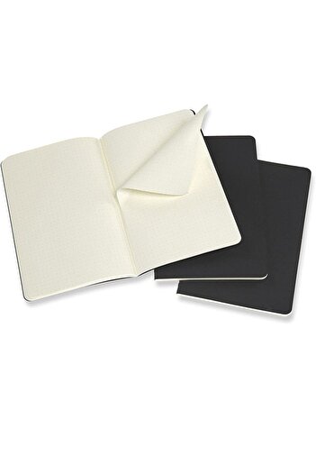 Moleskine Cahier Large 3-Point Journal Notebook, 13x21cm Black