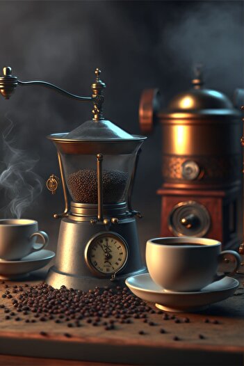 YZ DEKOR Turkish Coffee Themed Canvas Painting