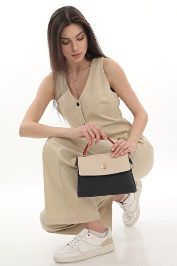 TH Women's Crossbody Bag Th-yk6378 Navy-cream-red