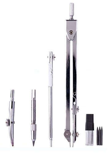 Vox Art Uzatma Ayaklı Pergel Seti - Metal - Trilinli 5'li Set