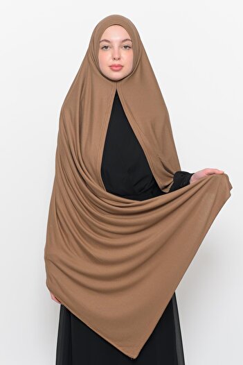 Altobeh Ready Practical Snap-on Luxury Organic Plain Combed Shawl Cross Aligned Chocolate