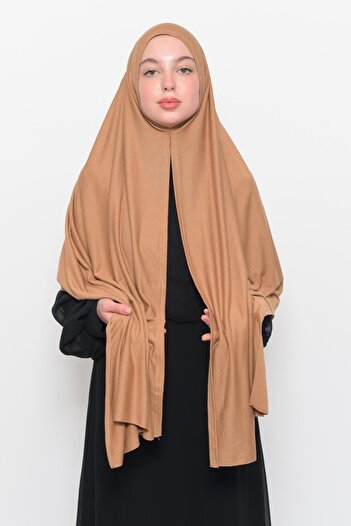 Altobeh Ready Practical Slip-on Luxury Organic Plain Combed Shawl Evenly Aligned Dark Beige