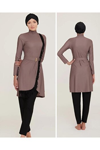 Adasea Charlie 4443 Mink Full Size Design Hijab Swimsuit