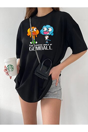 ciwi&life Unisex Oversize Gumball Printed Basic T-Shirt