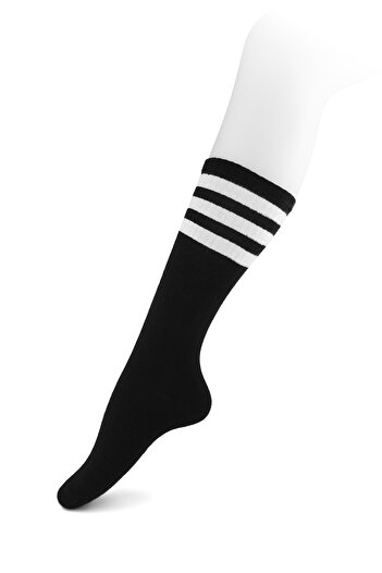 Line Smart Pack of 6 Women's Cotton Striped Soft Breathable College Long Knee Socks