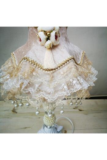 Dekovien Two Flower Decorated Lampshade Items