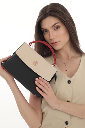 TH Women's Crossbody Bag Th-yk6378 Navy-cream-red
