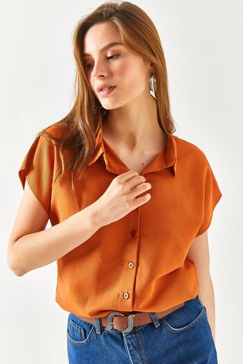 Olalook Women's Tile Bat Viscose Shirt GML-19000612